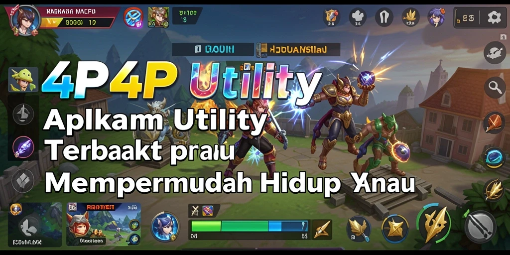 Screenshot utama dari aplikasi 4P4P menunjukkan tampilan antarmuka pengguna yang menarik.