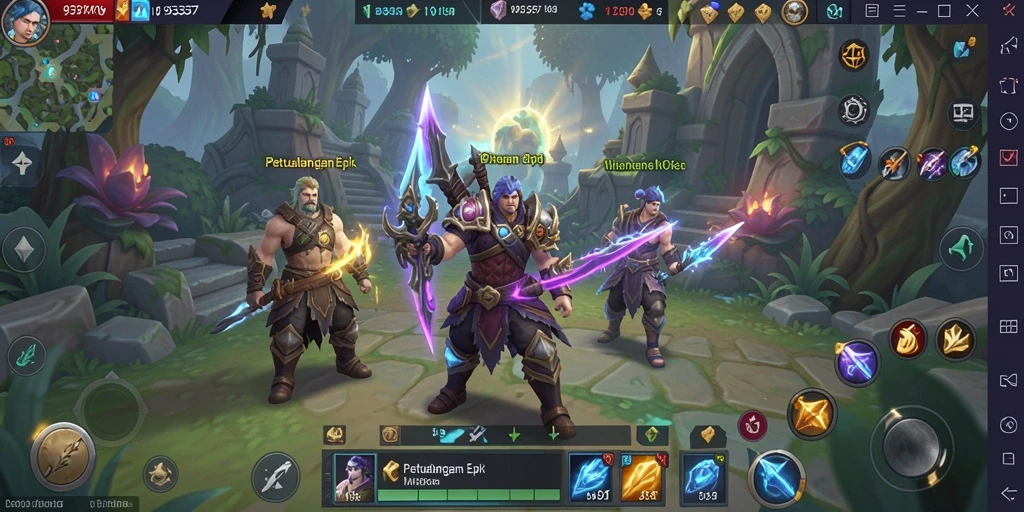 Tampilan memukau dari gameplay 93337 dalam dunia MMORPG.