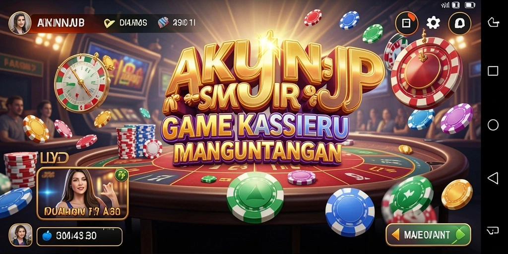 Tampilan menarik gameplay AKUNJP dengan berbagai pilihan permainan Kasino.