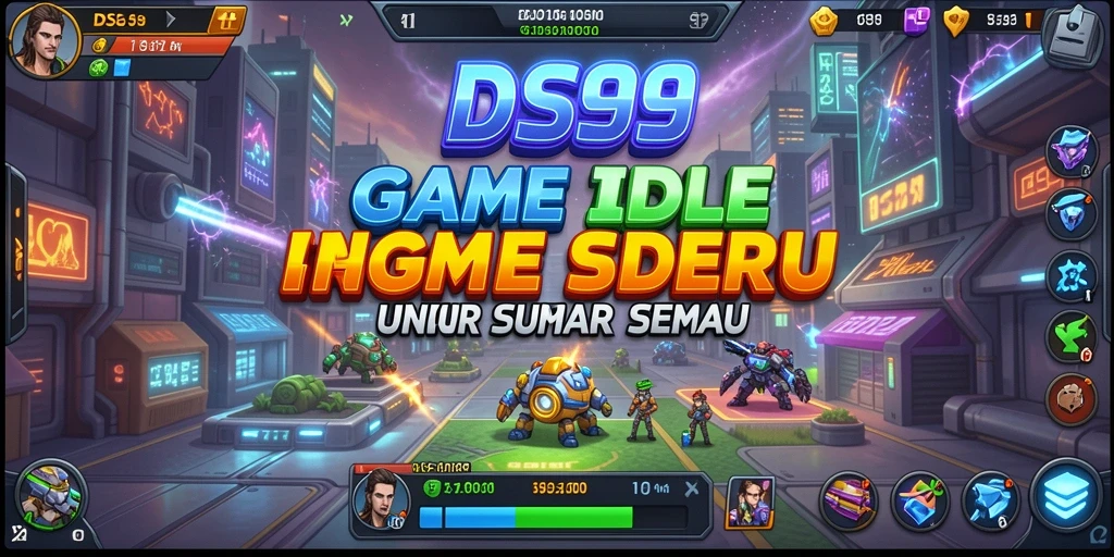 Tampilan gameplay DS99 yang menarik dan penuh warna.