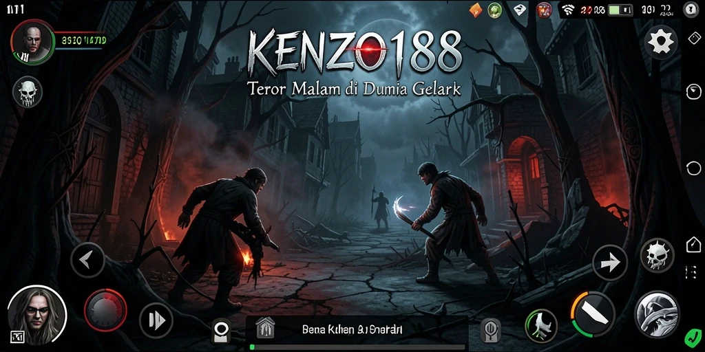 Screenshot KENZO188 menampilkan suasana mencekam dengan gameplay penuh aksi.
