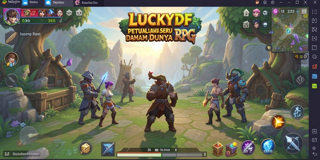 Tampilan gameplay RPG yang menarik dan penuh aksi.