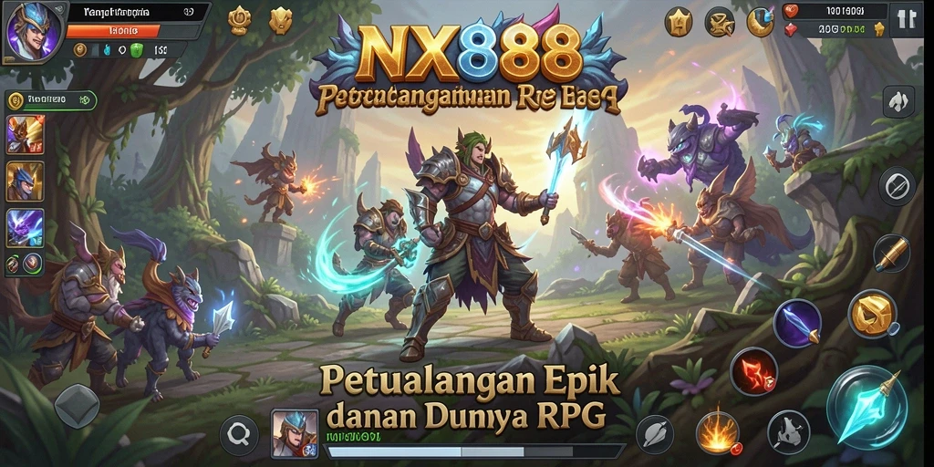Tangkapan layar menunjukkan karakter beraksi dalam pertempuran RPG.