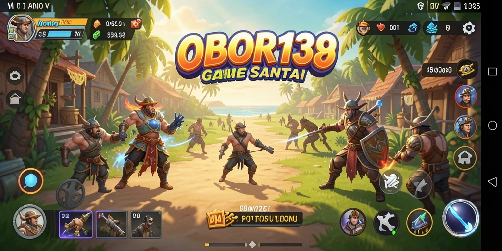 Screenshot utama OBOR138 menampilkan aksi gameplay yang seru dan interaktif.