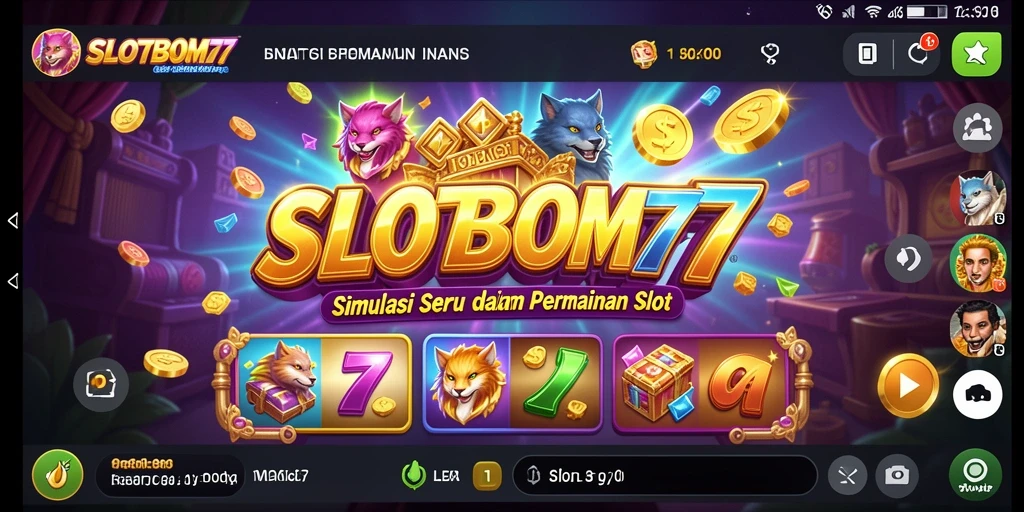 Tampilan gameplay seru dari SLOTBOM77 dengan berbagai mesin slot.