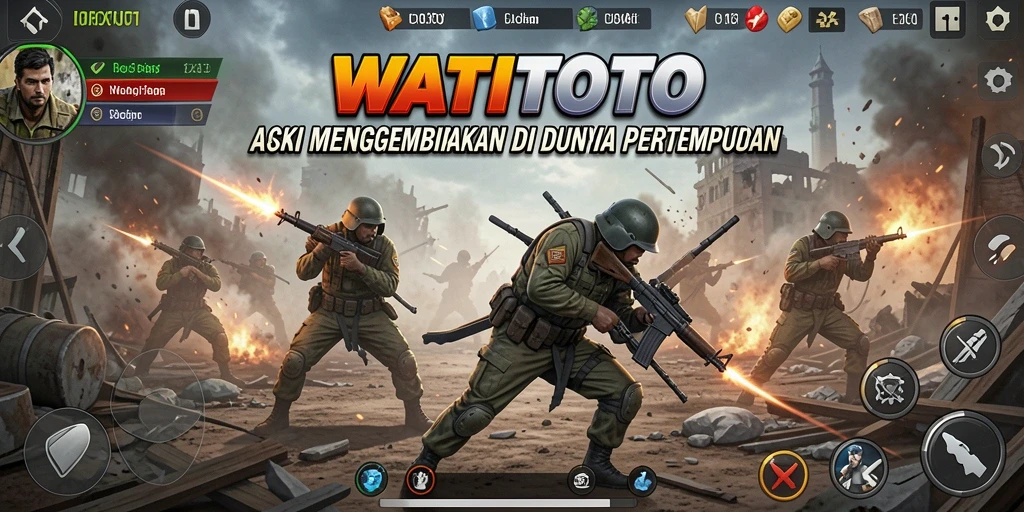 Screenshot gameplay WATITOTO menampilkan aksi penuh ketegangan.
